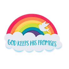 Load image into Gallery viewer, God Keeps His Promises Rainbow Fridge Magnet
